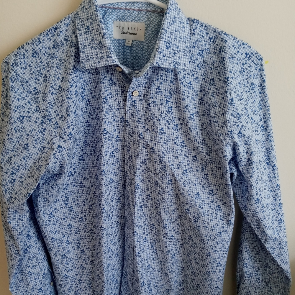 Ted Baker long sleeve endurance floral shirt